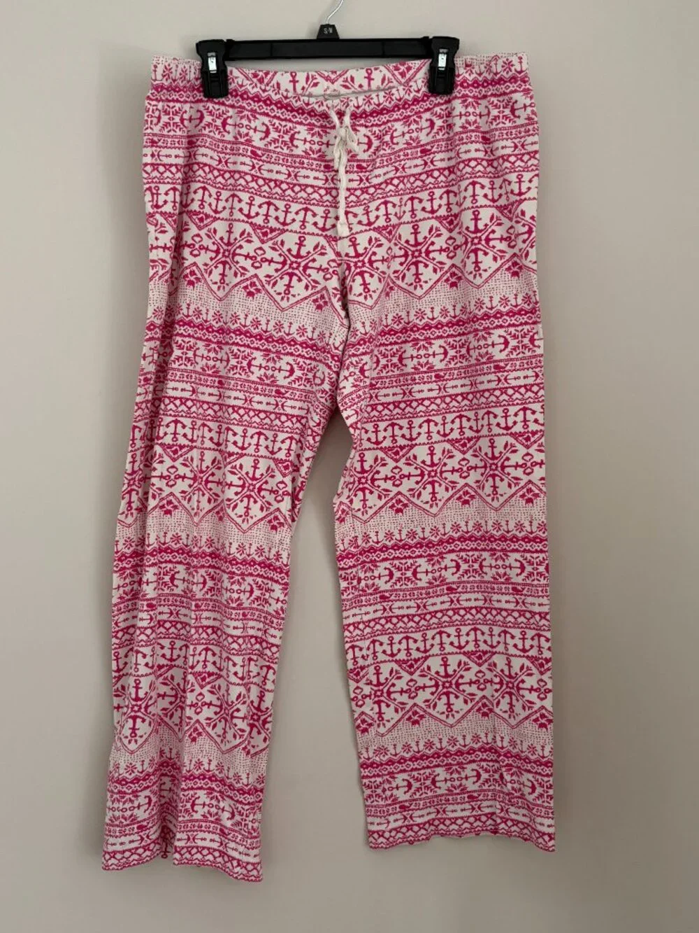 Vineyard Vines Anchor Isle Fair Isle Lounge Pants Preppy Grandmillennial Comfy L