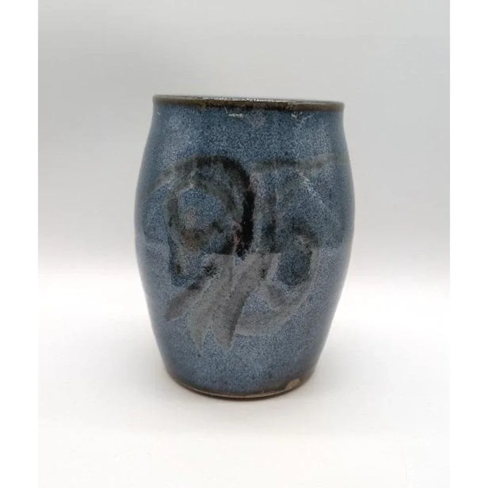 Handmade Studio Art Pottery Stoneware Vase 6