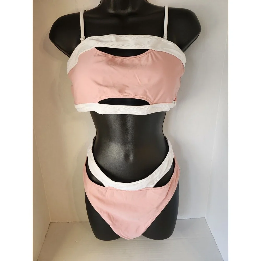 Live Life On The Beach Women's  2 piece Bathing suit  Size Large NWT