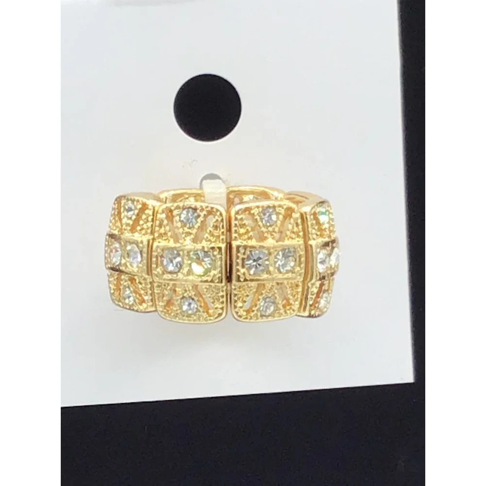 None gold rhinestone