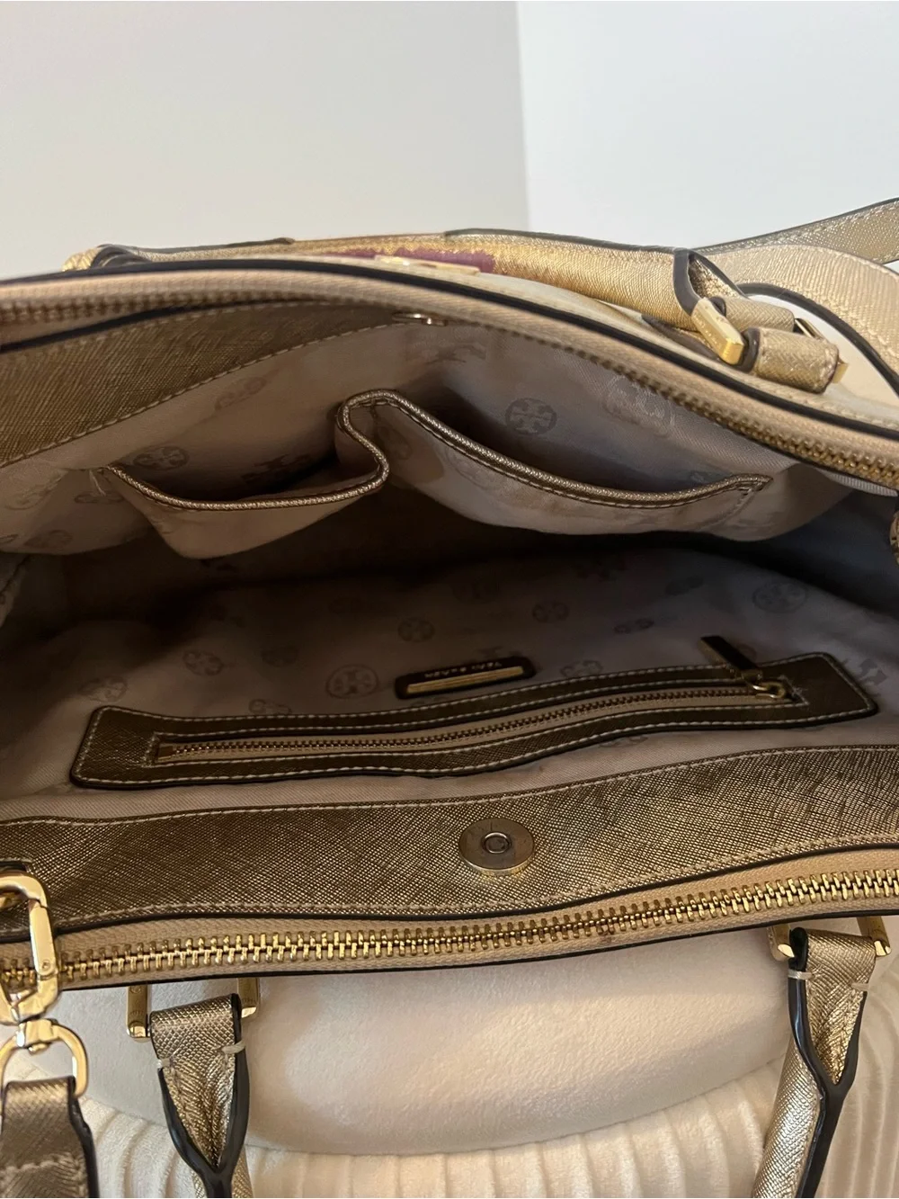 Tory Burch structured leather
