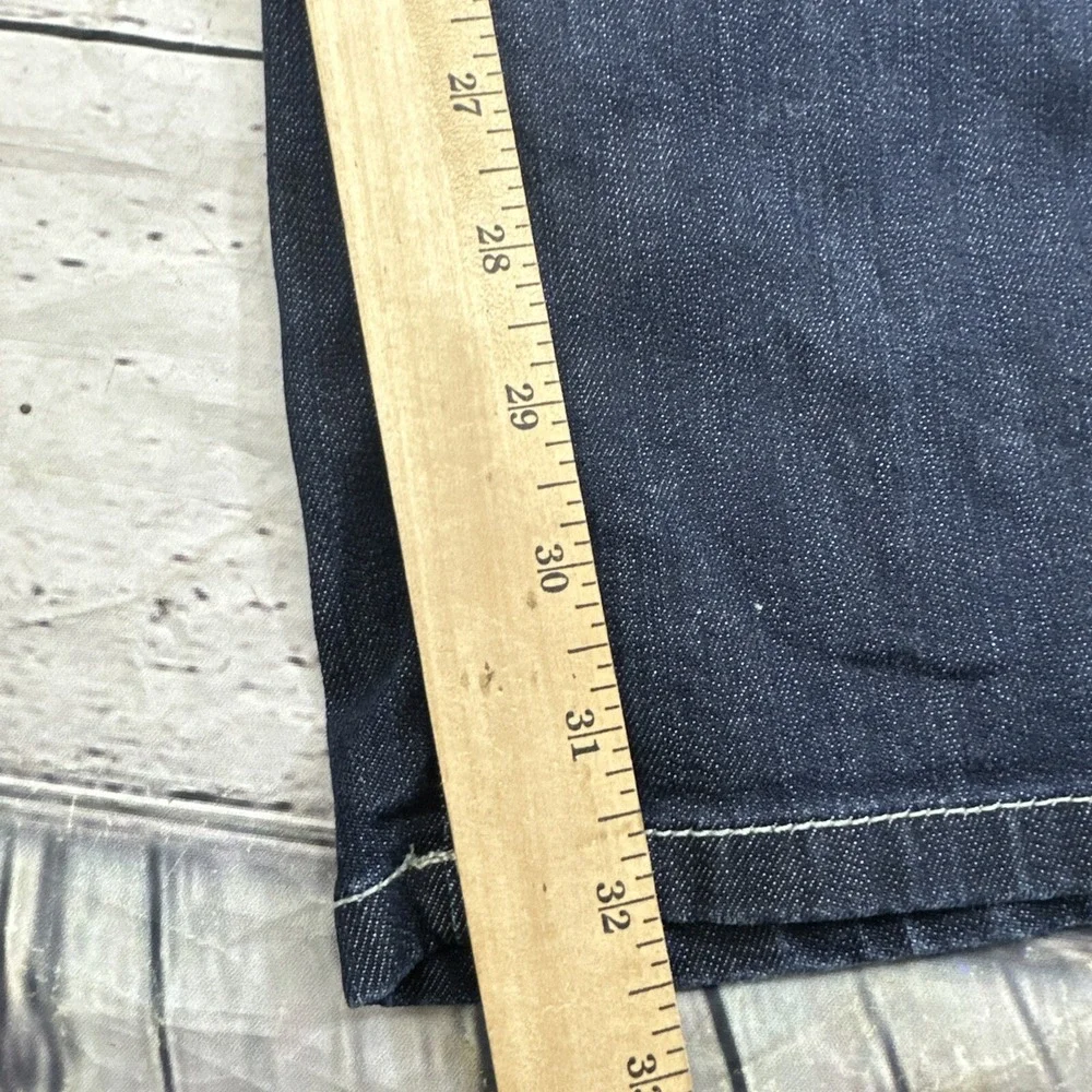 COOGI Jeans Womens 9/10 Dark Wash Gold Stud Zip Pocket Low Rise Straight Leg