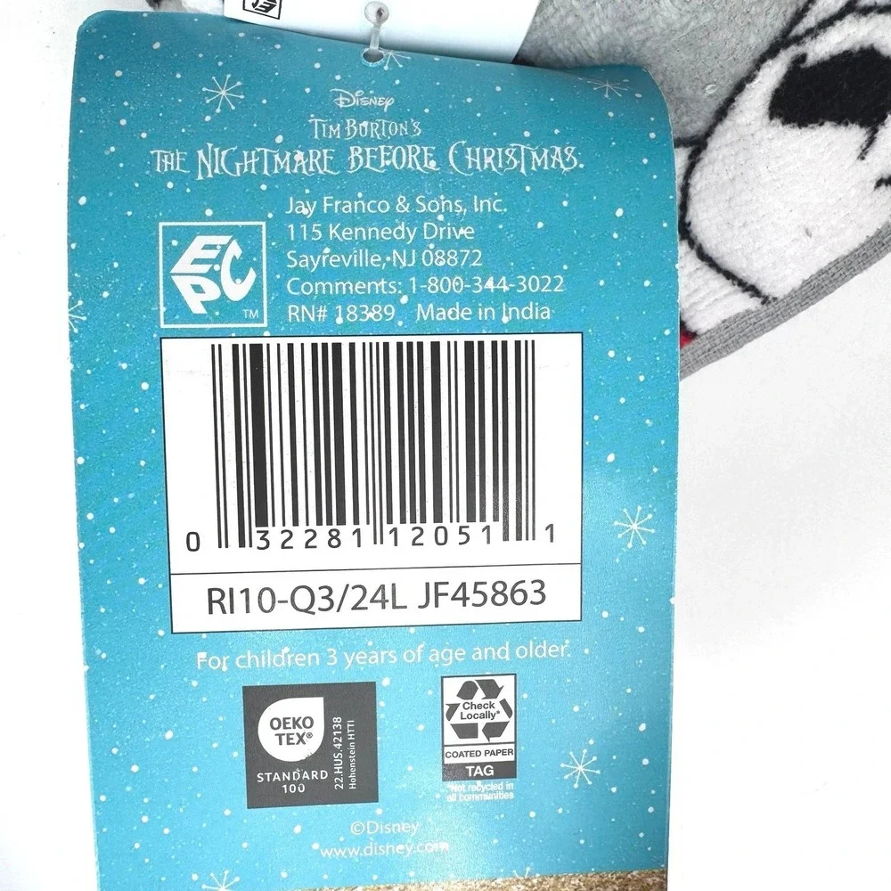 DISNEY NWT Nightmare Before Christmas Jack Set of 2 Kitchen Bathroom Hand Towels