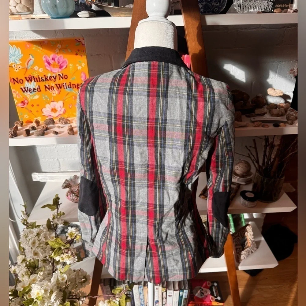 Rails Plaid Jacket Large Elbow Patches