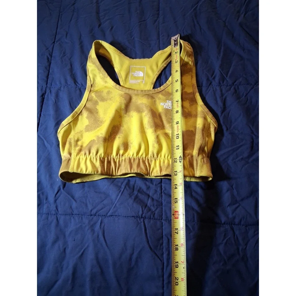 The North Face Sports‎ Bra Women Medium Gold Camo Racerback  Wide Strap