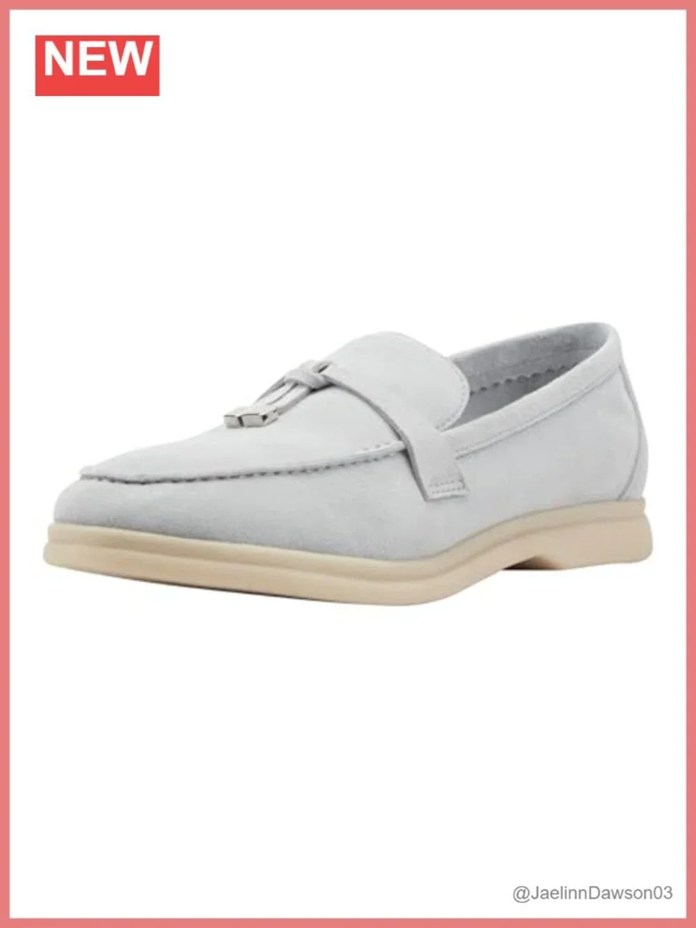 Suede Slip-On Loafer Almond Toe Casual Flat