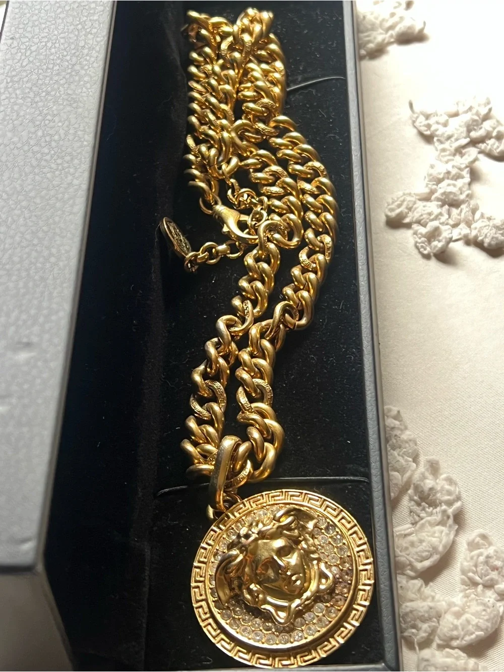 Versace statement pendant