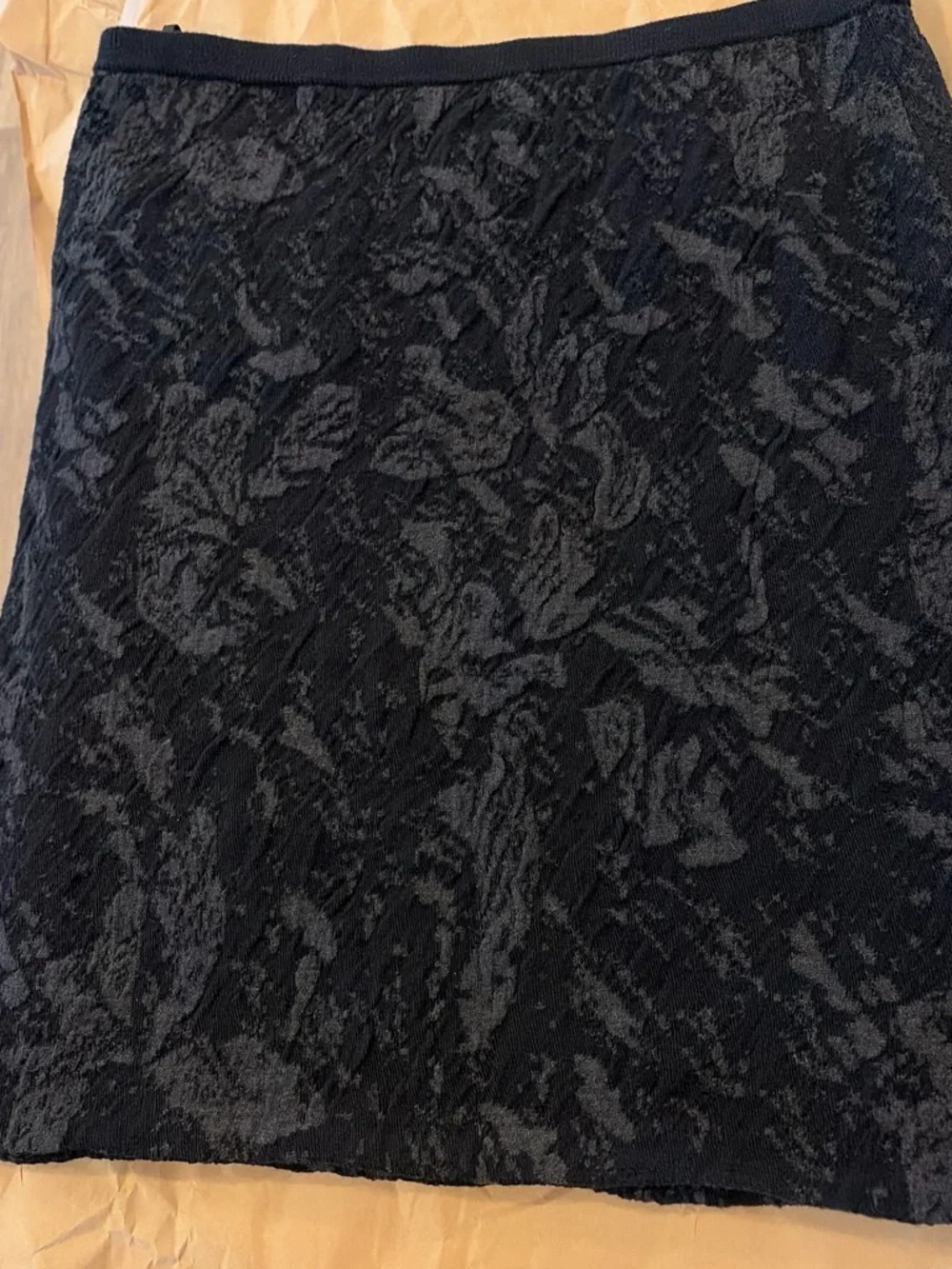 Eileen Fisher - black skirt, size Large, made with italian yarn