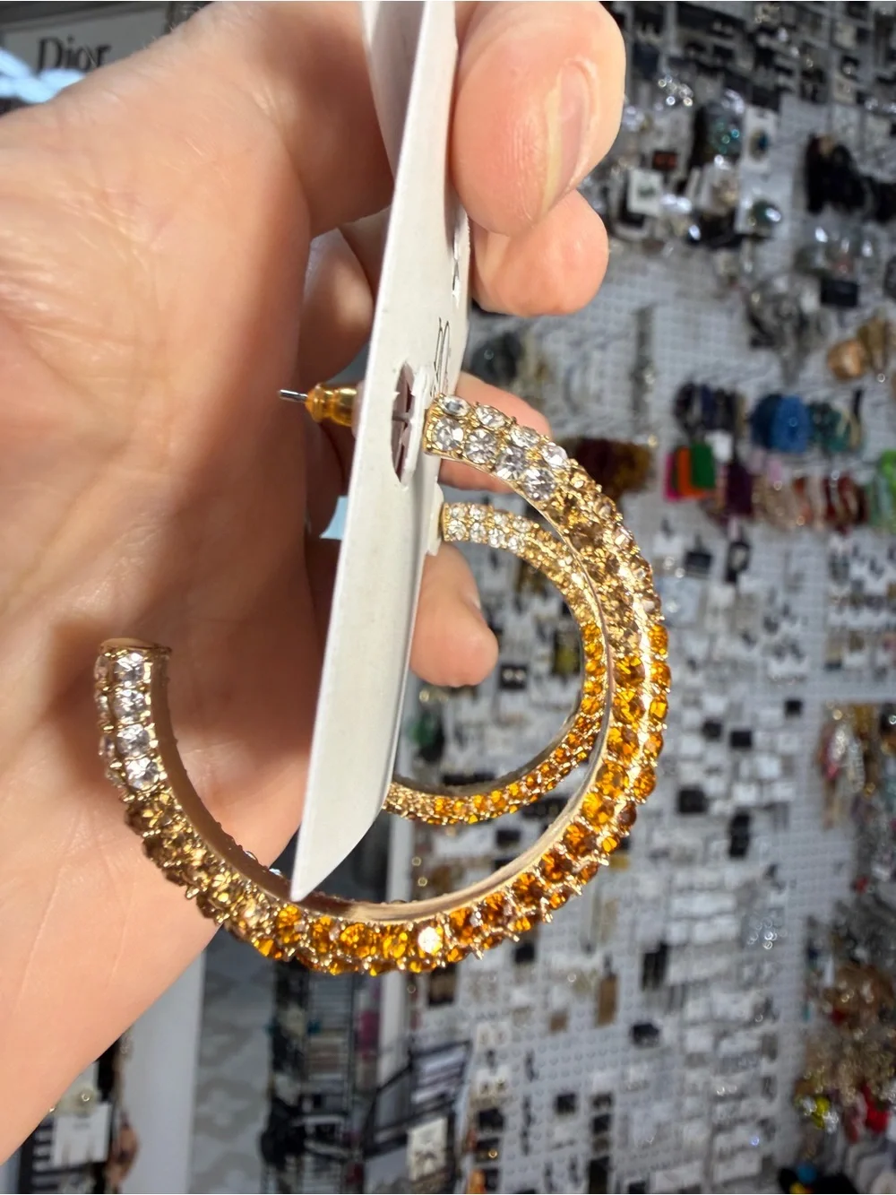nOir Jewelry sparkling amber