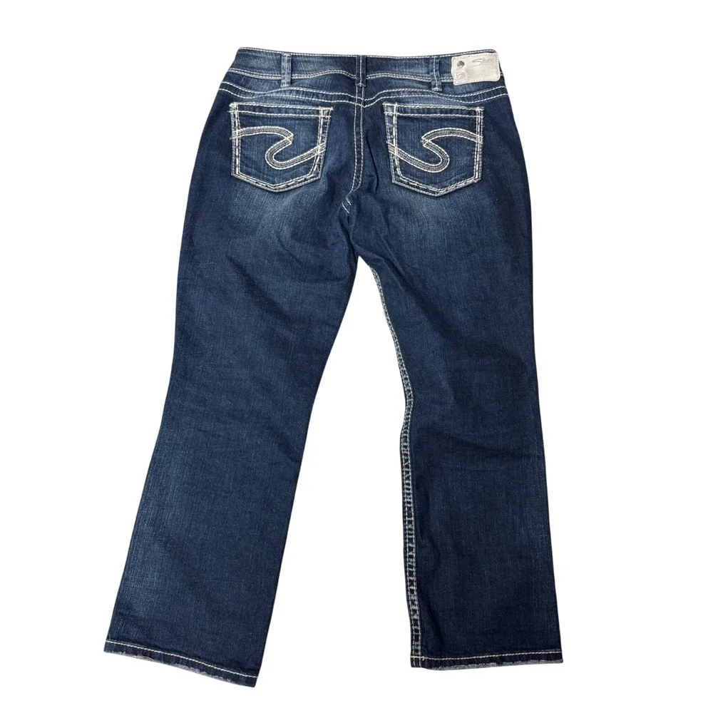 Silver Jeans Co Suki Capri Bootcut‎ Stretch Denim Jeans Women's Size  32(tag)