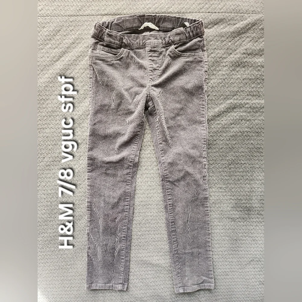 H&M Charcoal Corduroy Trousers