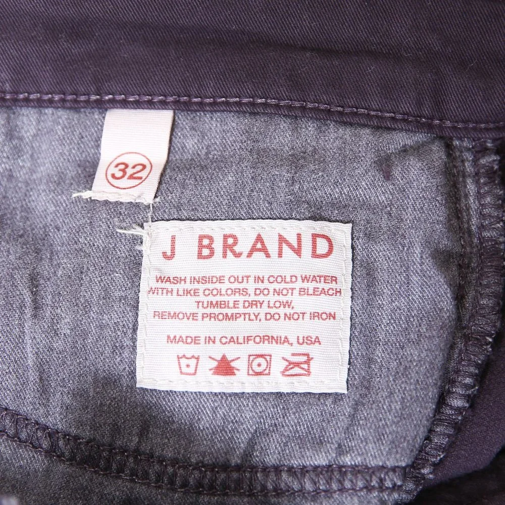 J Brand Purple Corduroy Skinny Leg Pants | Size 32