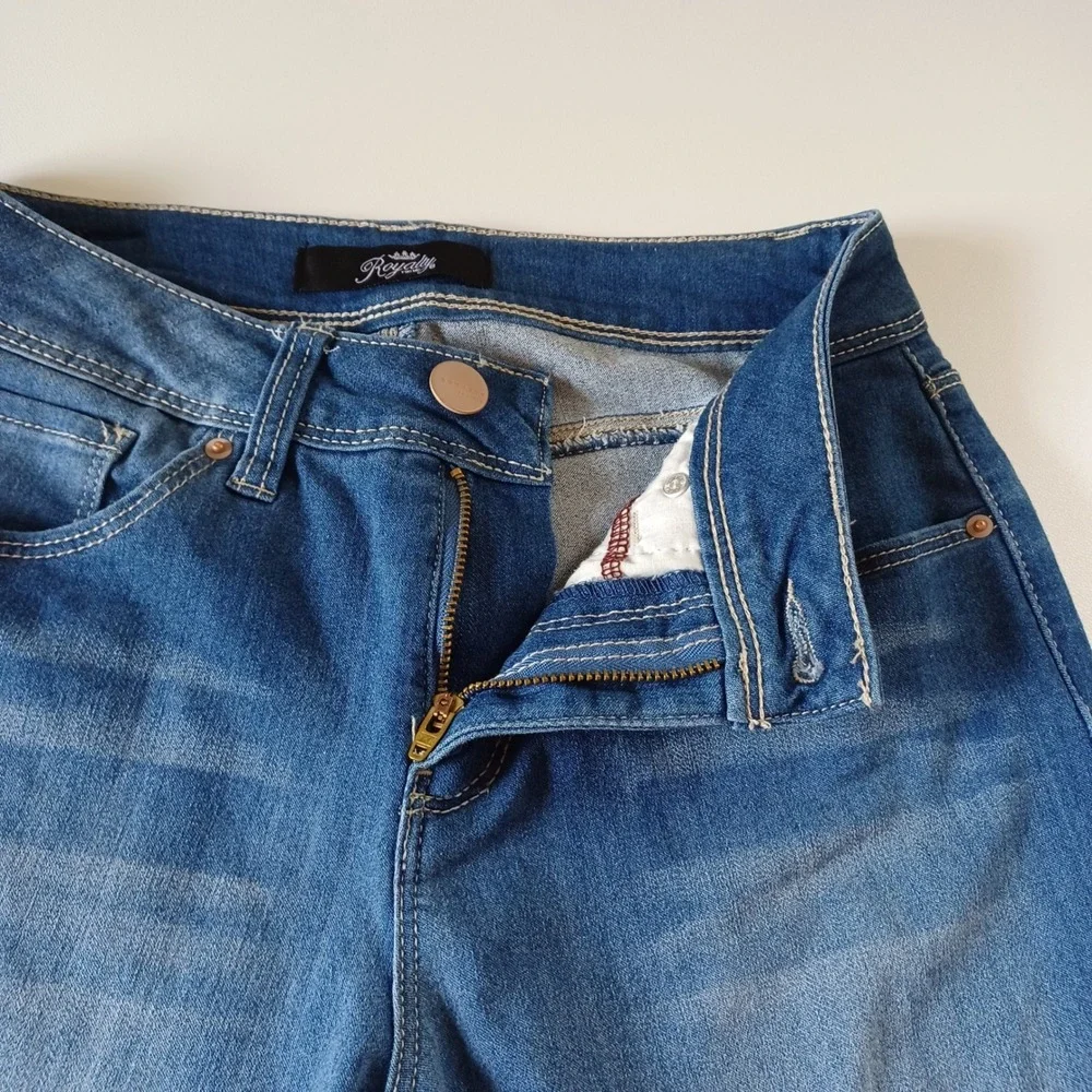 Royalty Jeans Womens 6 Blue WP976025 Skinny Medium Wash Stretch Denim