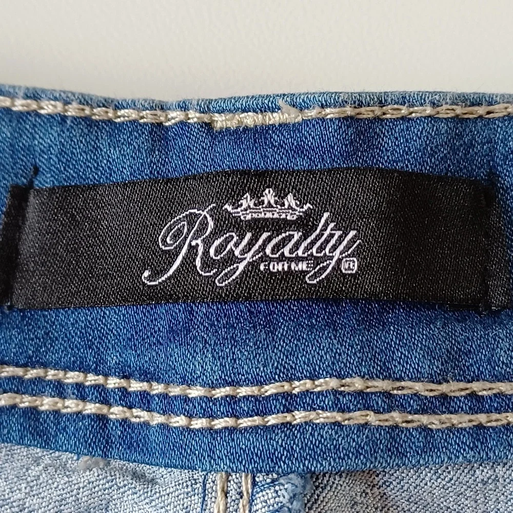 Royalty Jeans Womens 6 Blue WP976025 Skinny Medium Wash Stretch Denim