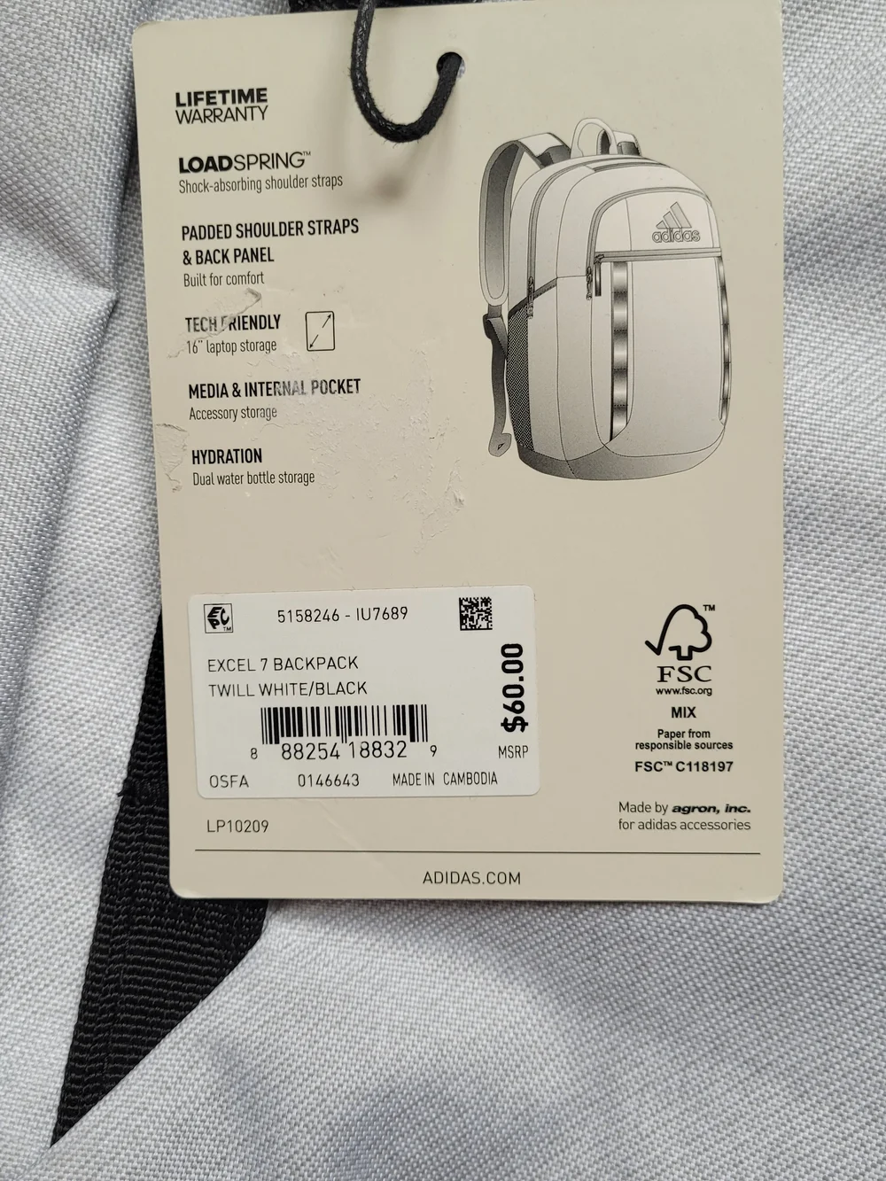 adidas casual backpack