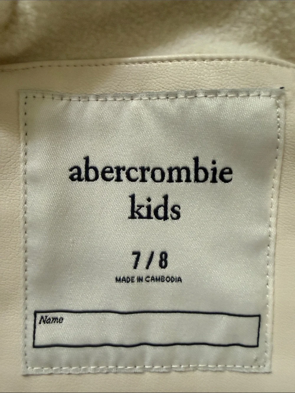 abercrombie kids plush cream