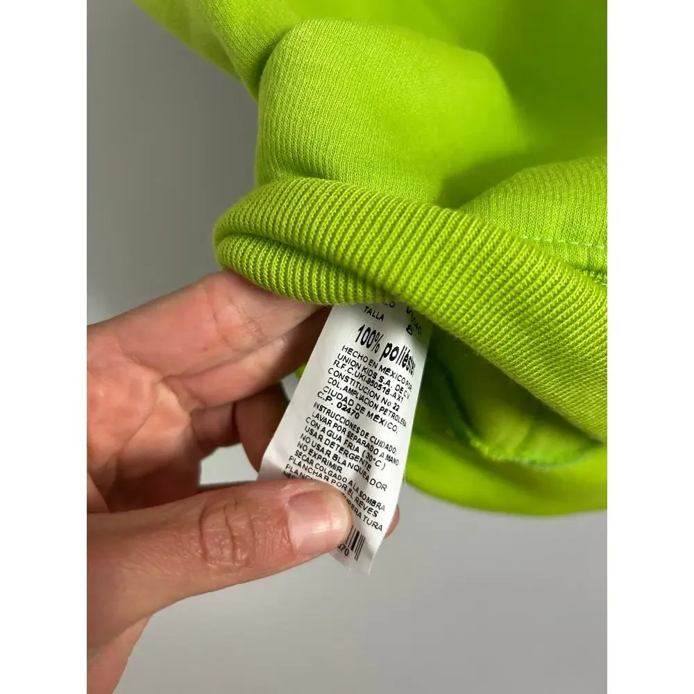 Nickelodeon TMNT Green Graphic Kid's Full Zip Hooded Sweater Vest Size 8