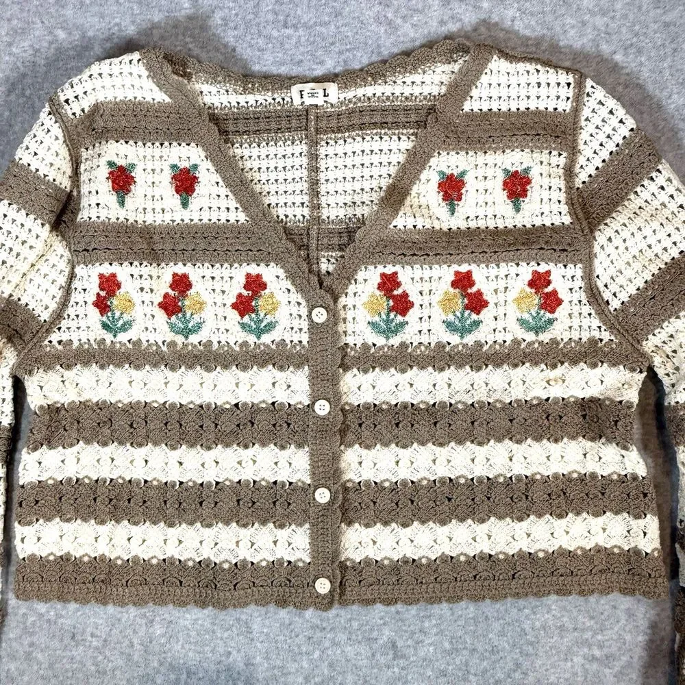 POL crochet cardigan