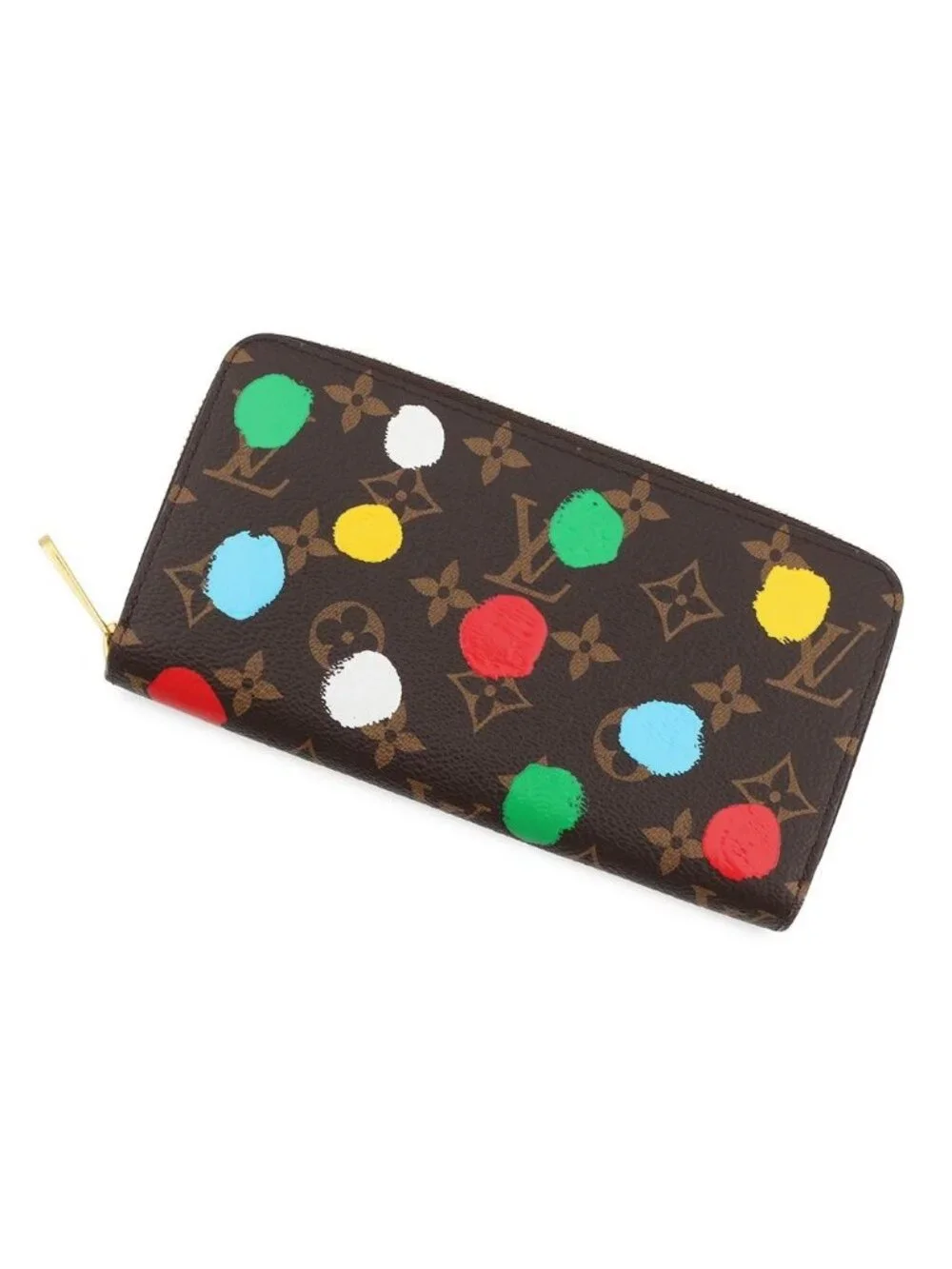 Louis Vuitton Wallet Monogram LV YK Zippy Yayoi Kusama