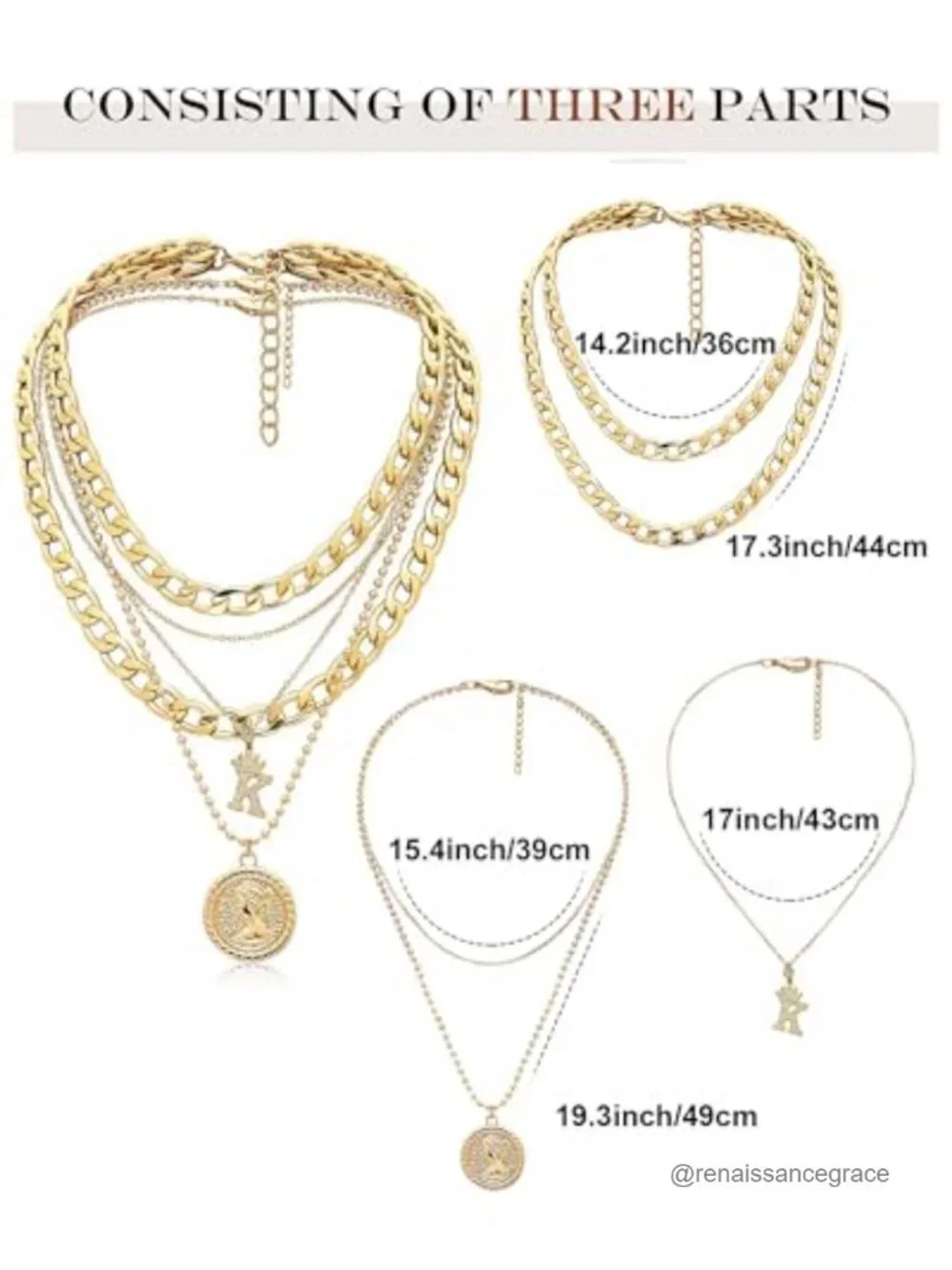 N/A layered necklace