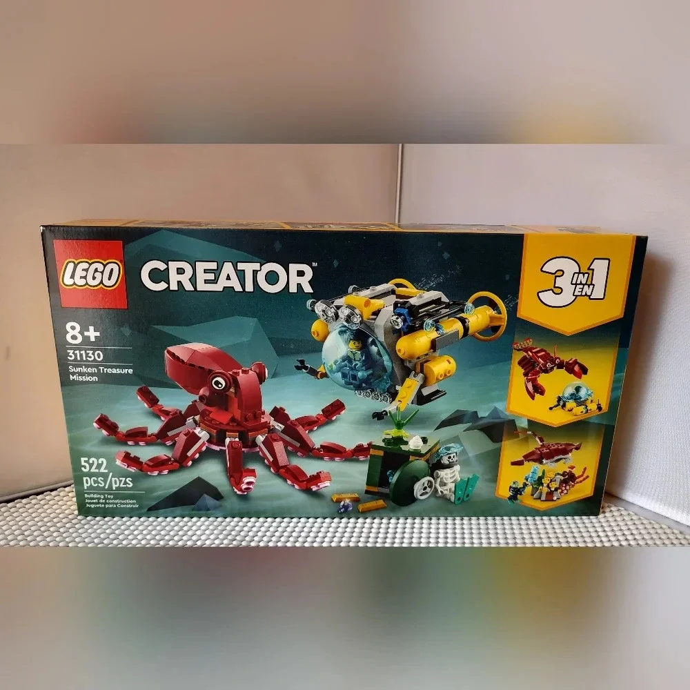 Lego Creator 3-in-1 31130 Sunken Treasure Mission NWT Building Toy Set