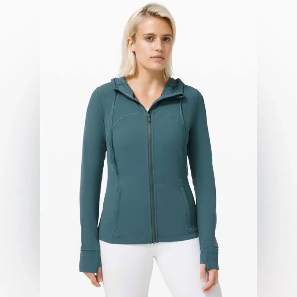 Lululemon Hooded Define Jacket Nulu Desert Teal - Size 8