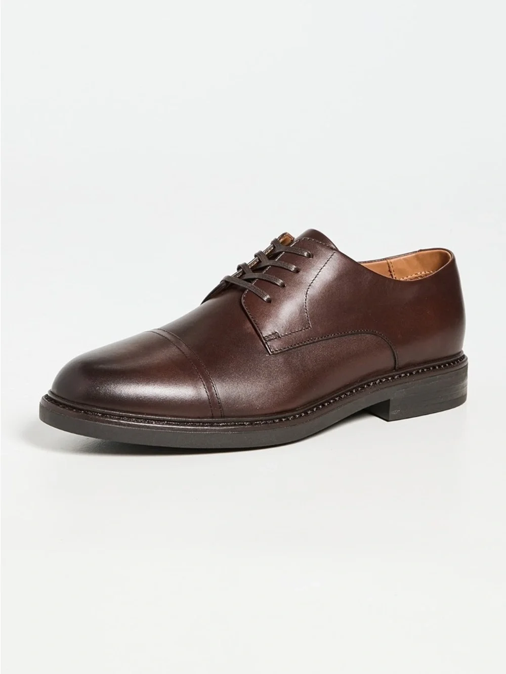 Polo Ralph Lauren Men’s Asher Captoe Oxfords Brown Leather Dress Shoes US 11