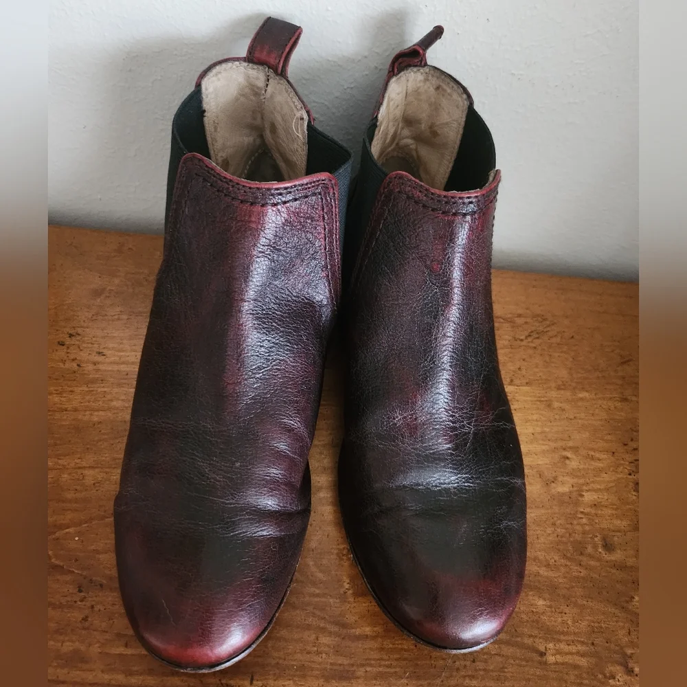 Frye burnt considered leather
