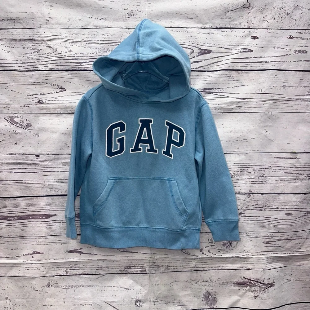 Gap Kids Blue Logo Sweatshirt Hoodie Size XS