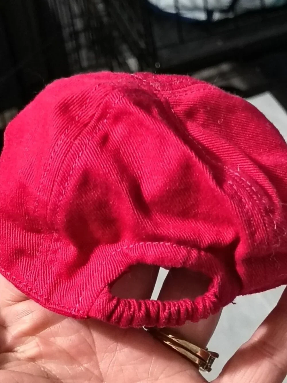 American Girl Red Baseball Cap Girls Rhinestones Adjustable One Size