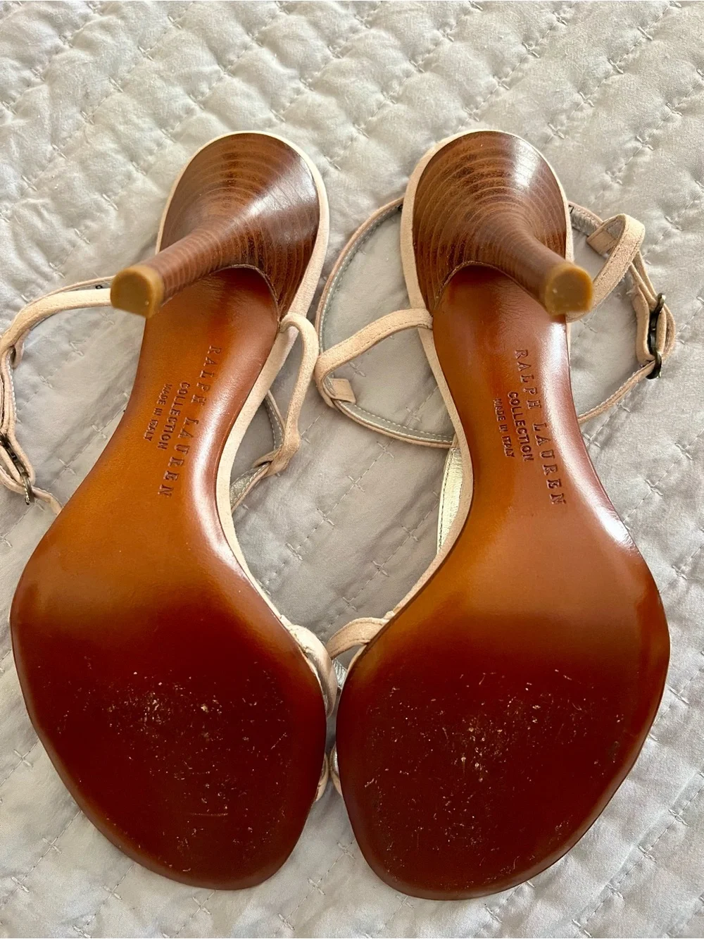 Ralph Lauren suede strappy