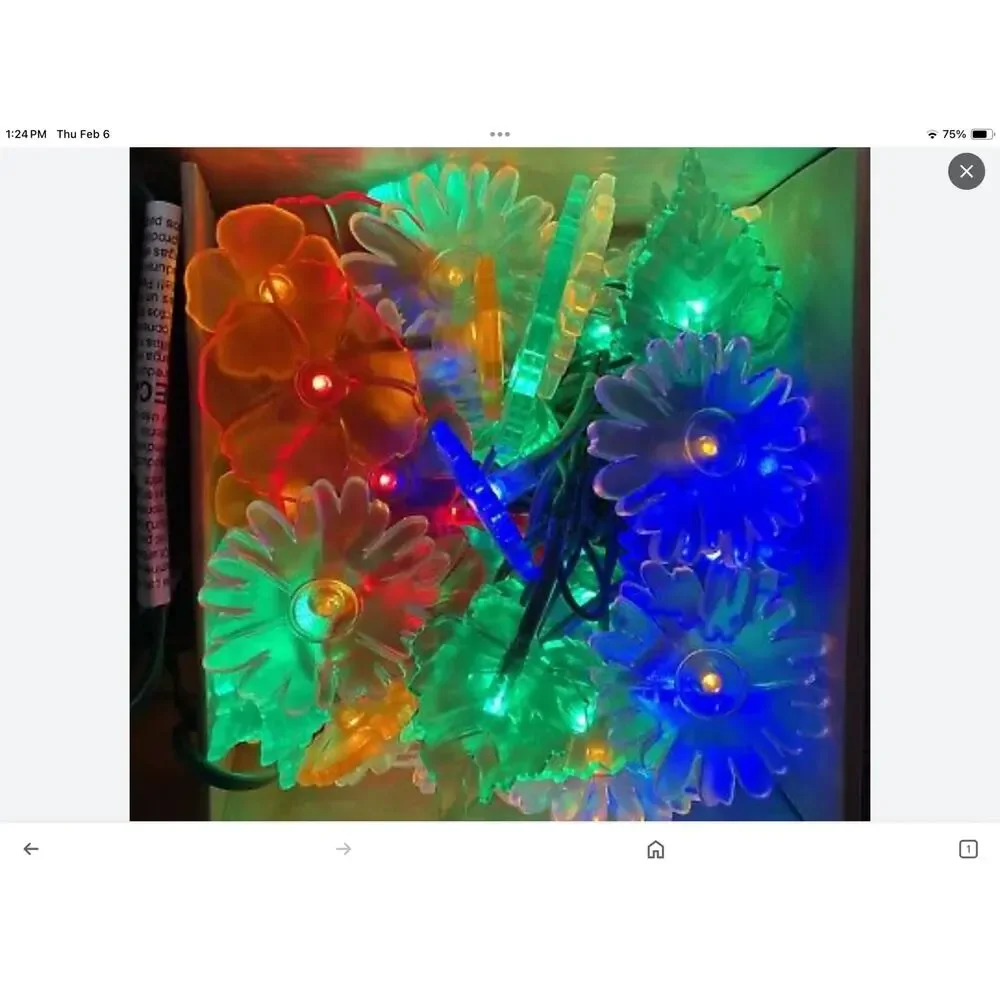 IKEA SKINA Design Ola Wihiborg Lights flowers leaves blue red green jungle 2006
