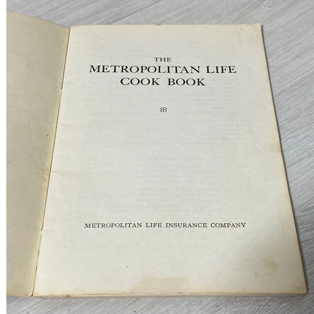 Vintage Metropolitan Life Cook Book Softcover Illustrated Mid Century Recipes