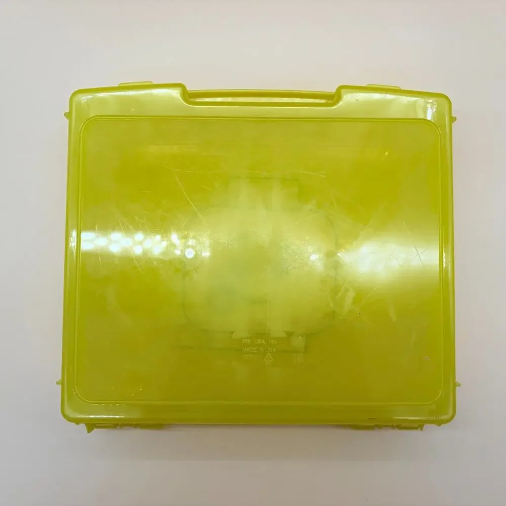 LEGO Storage Case Yellow Minifigure Head IRIS 13x12 Plastic Carrying Box 2013