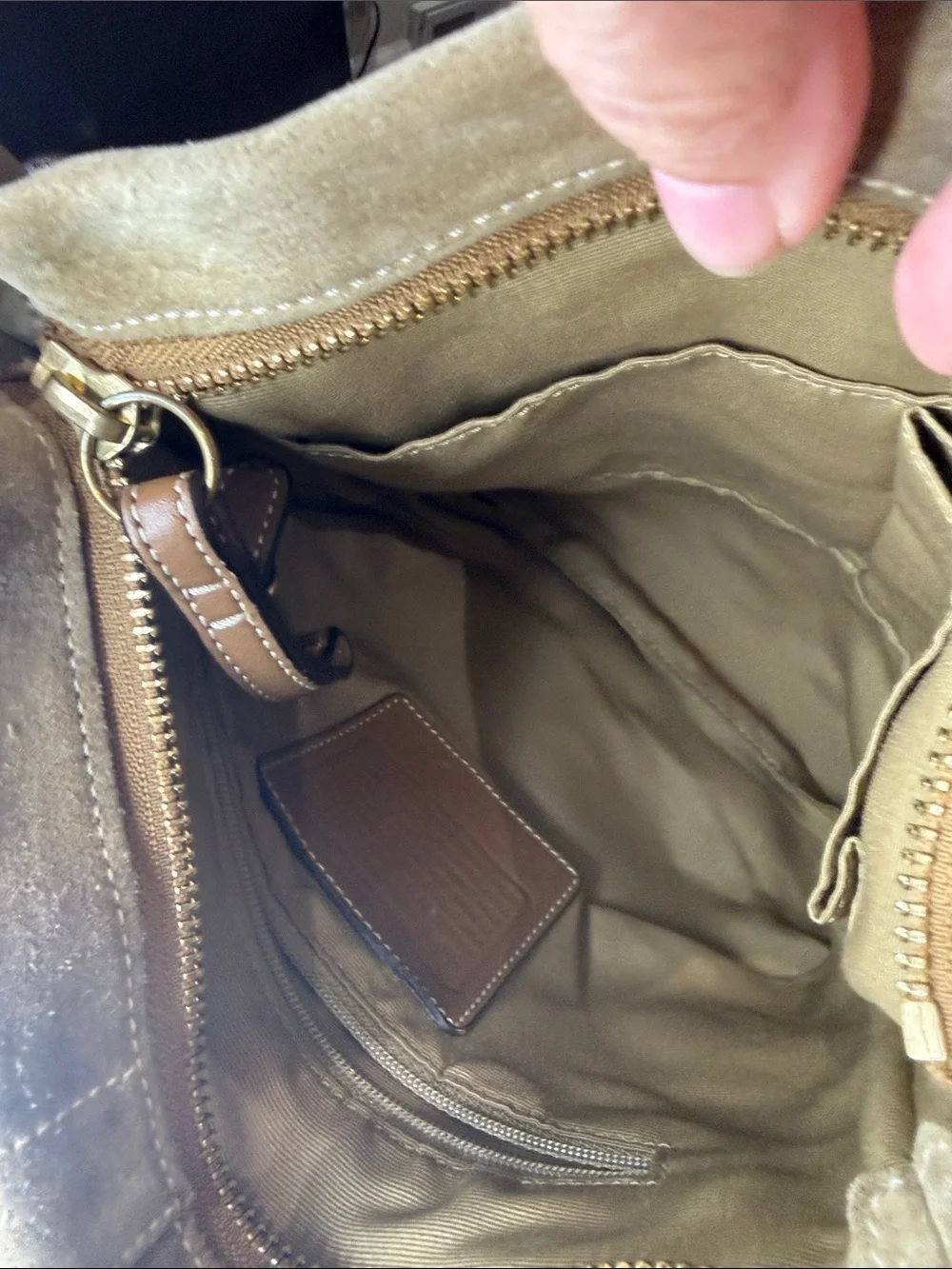 Coach suede hobo