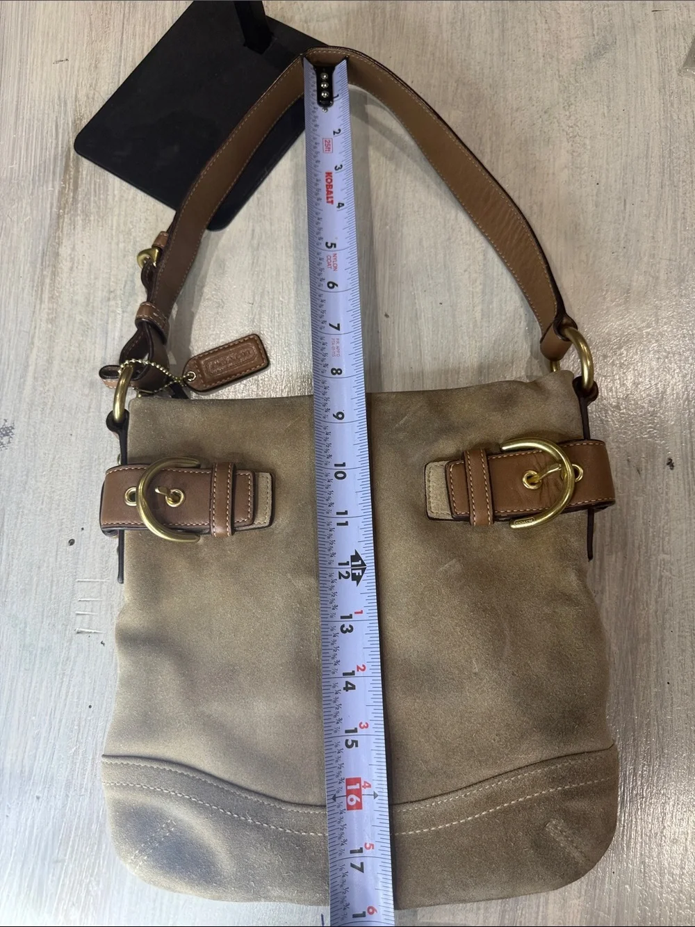 Coach suede hobo