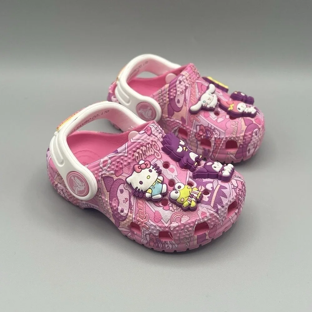 Crocs x Sanrio Hello Kitty and Friends Pink Clogs - Toddler Baby Size 4‎