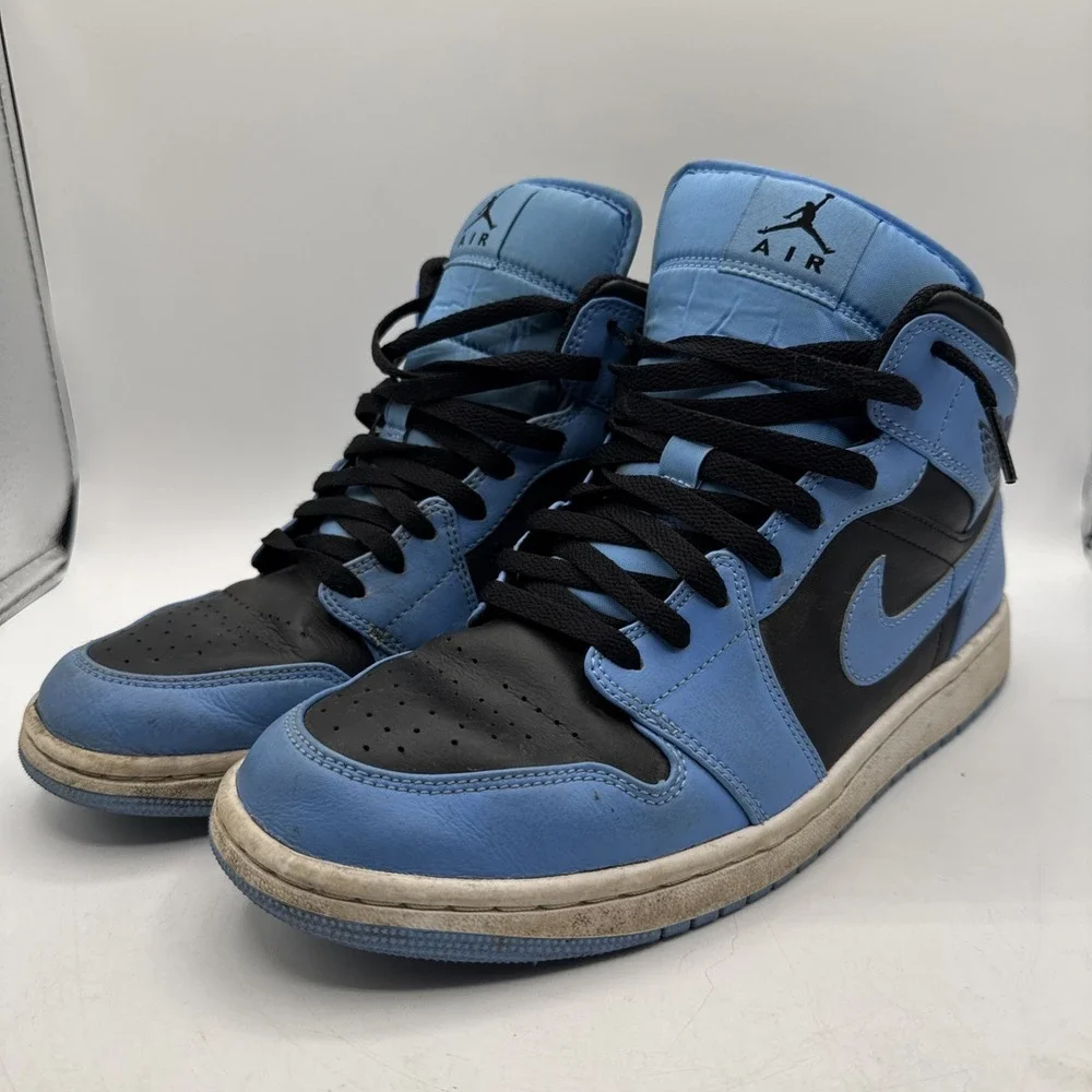 Men's‎ 10 Nike Air Jordan 1 Mid University Blue/Black DQ8426-401