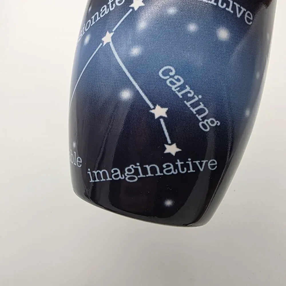 Coventry Cancer Zodiac Mug 18oz Tall Porcelain Astrology Horoscope Blue Crab