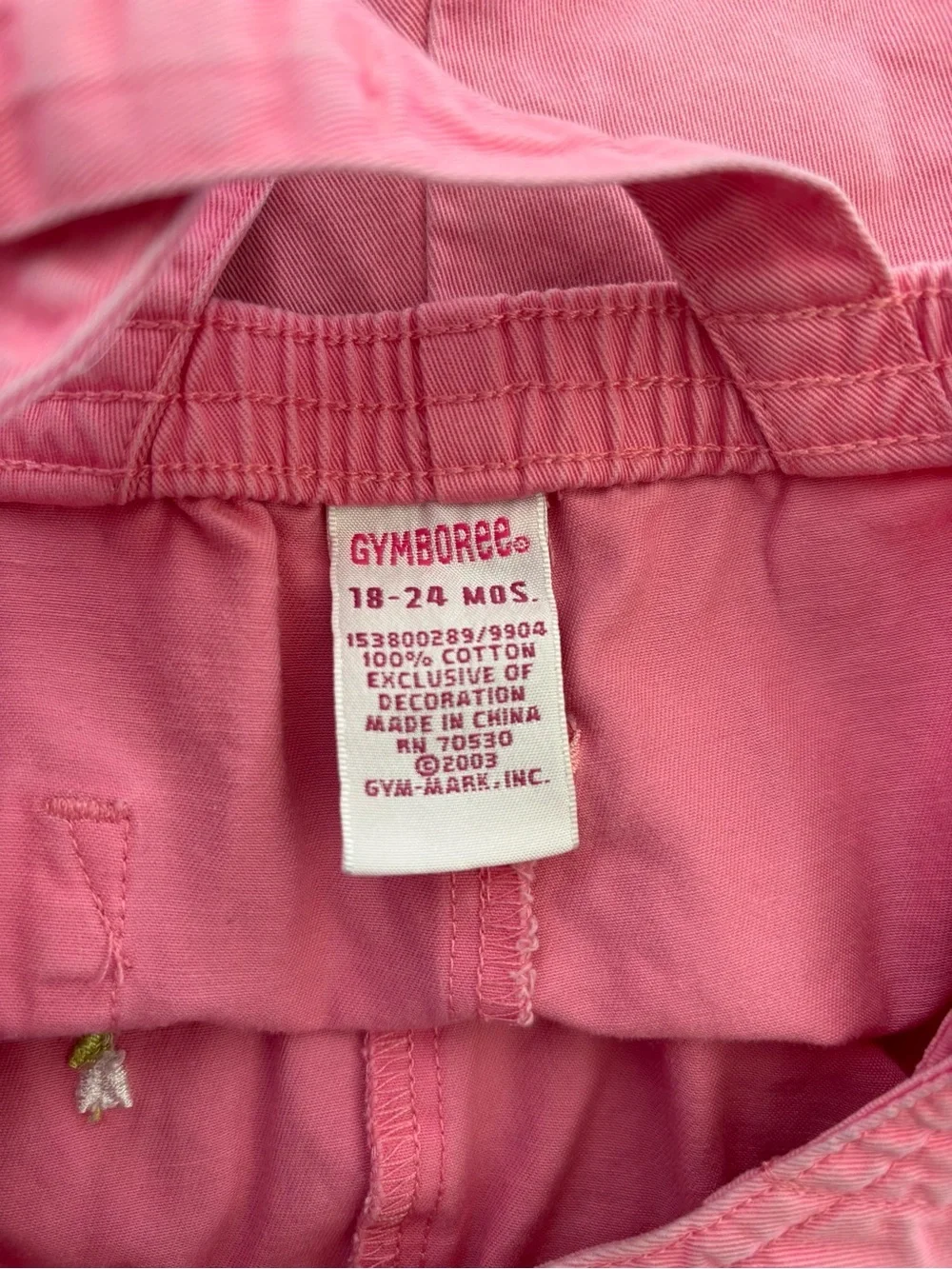 Gymboree discoloration see
