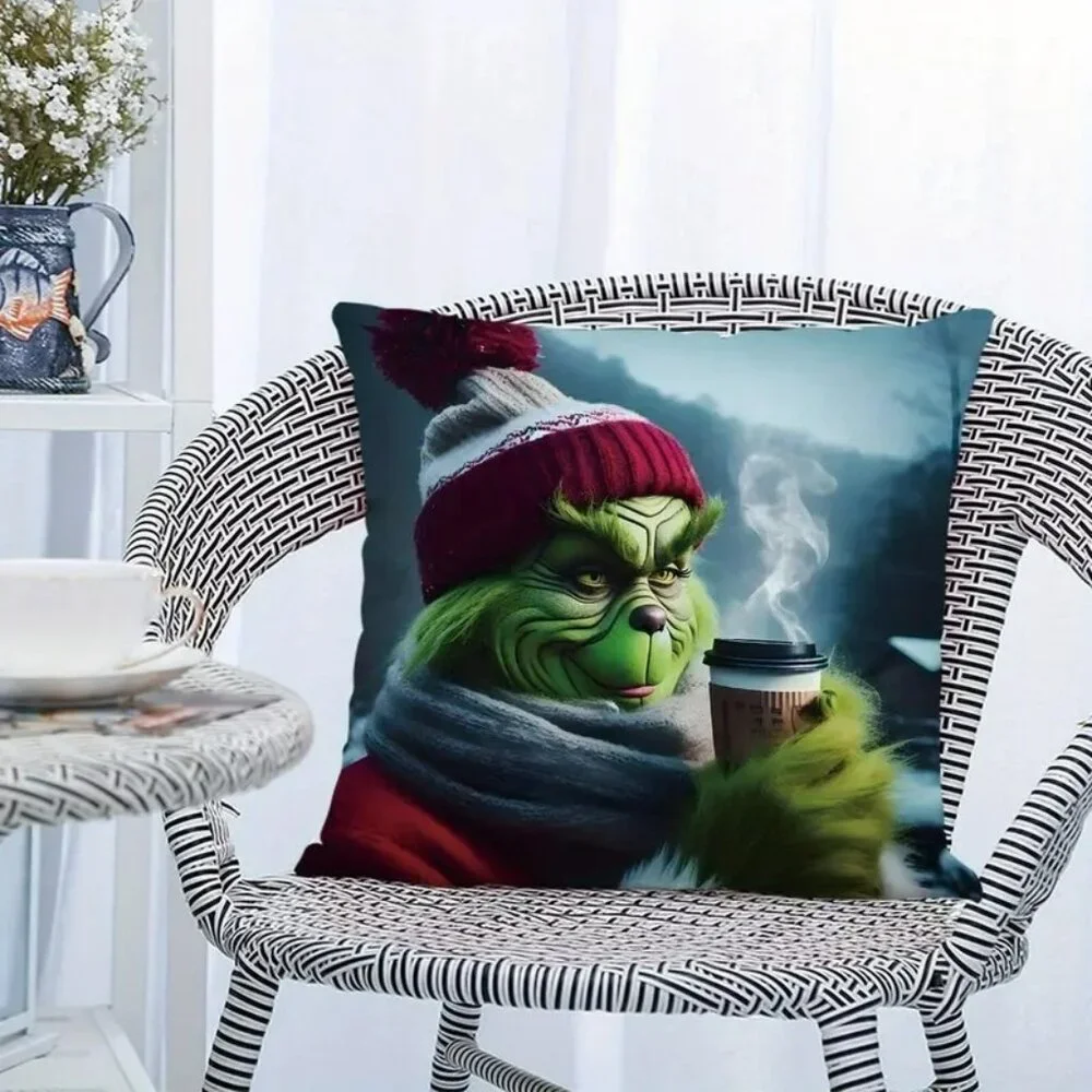 The Grinch Throw Pillow grinch throw