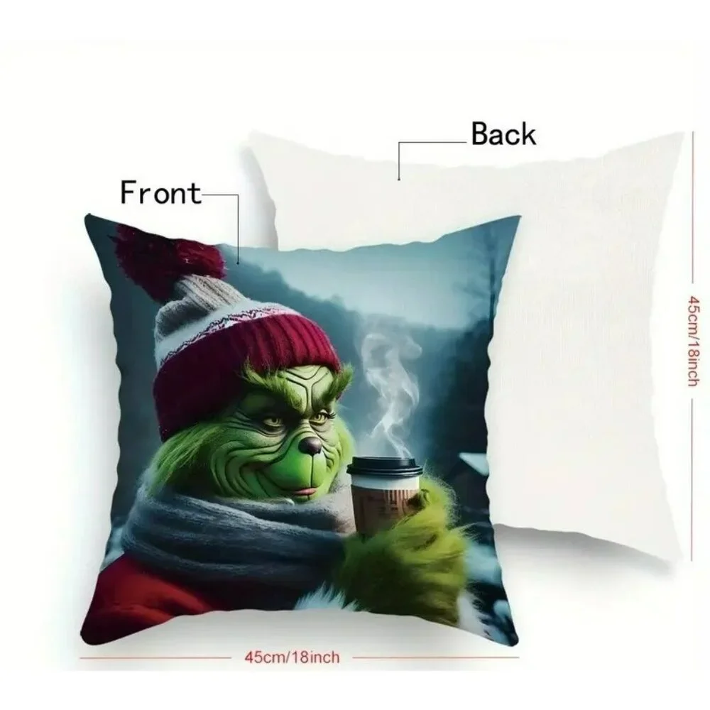 The Grinch Throw Pillow grinch throw