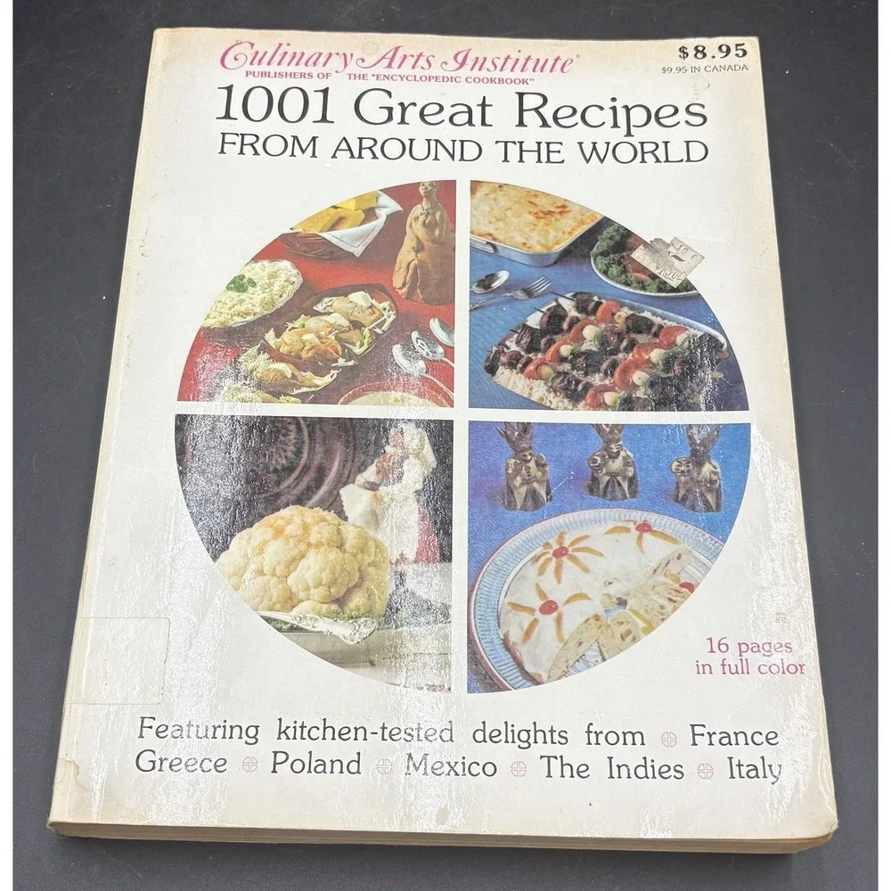 Vtg 1981 Culinary Arts Institute 1001 Great Recipes From Around The World