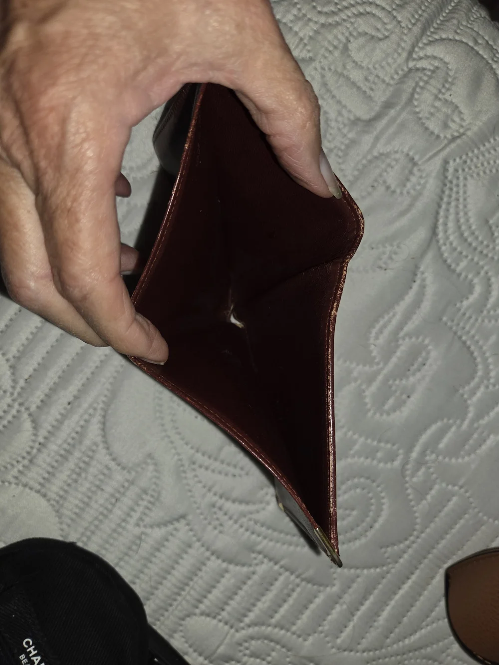 Cartier wallet front logo
