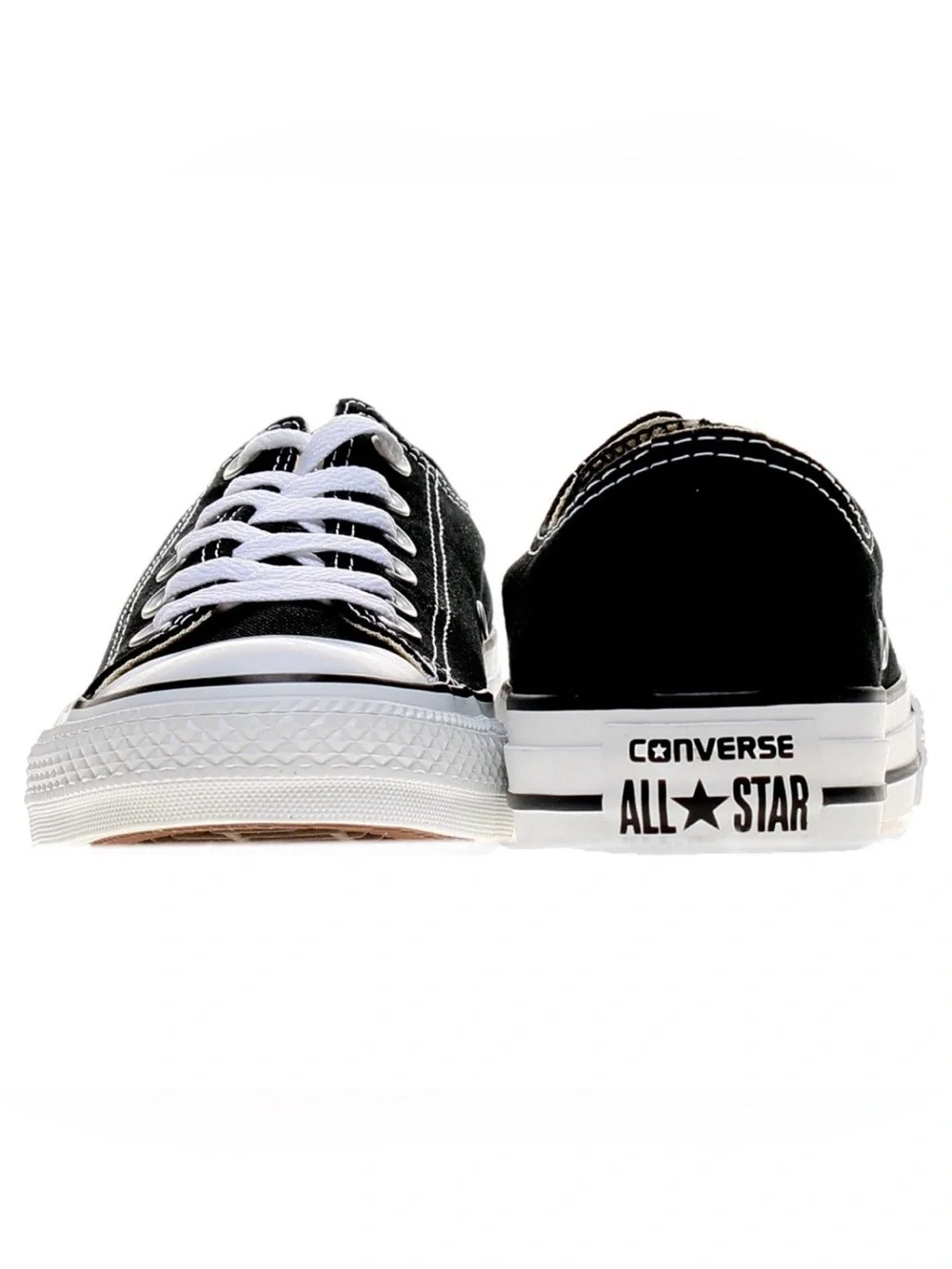 Converse Classic Chuck Taylor All Star Low Top Black Canvas White Size 7W/5M