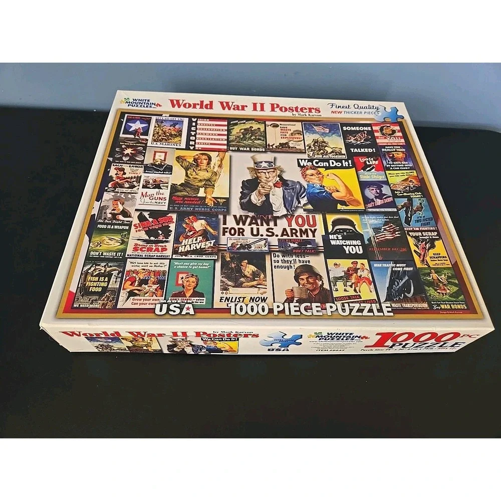 White Mountain 1000 Piece Puzzle World War‎ II Posters