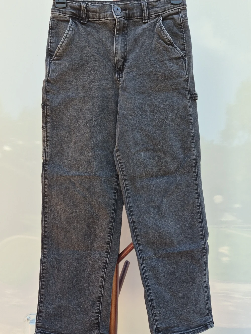 OshKosh B'gosh Kids Straight Baggy Jeans in Washed Black Size 10