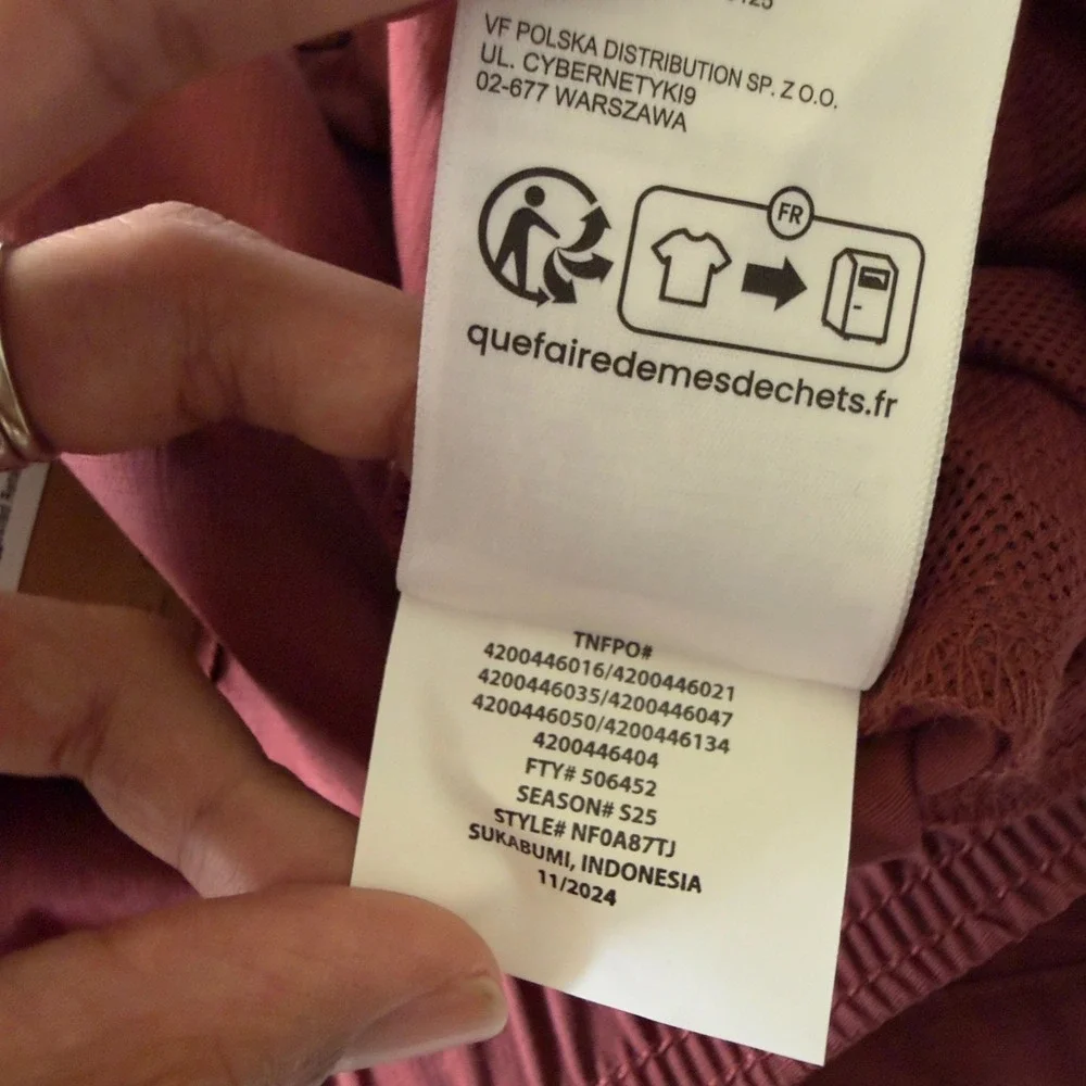 The North Face item action