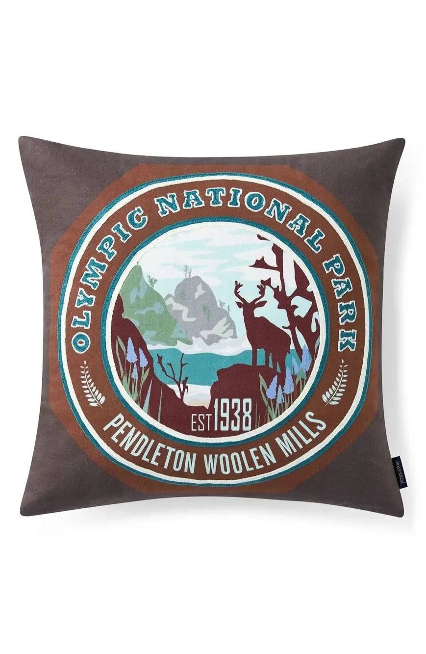 Pendleton Olympic National Park Embroidered Accent Throw Pillow 20x20 NWT