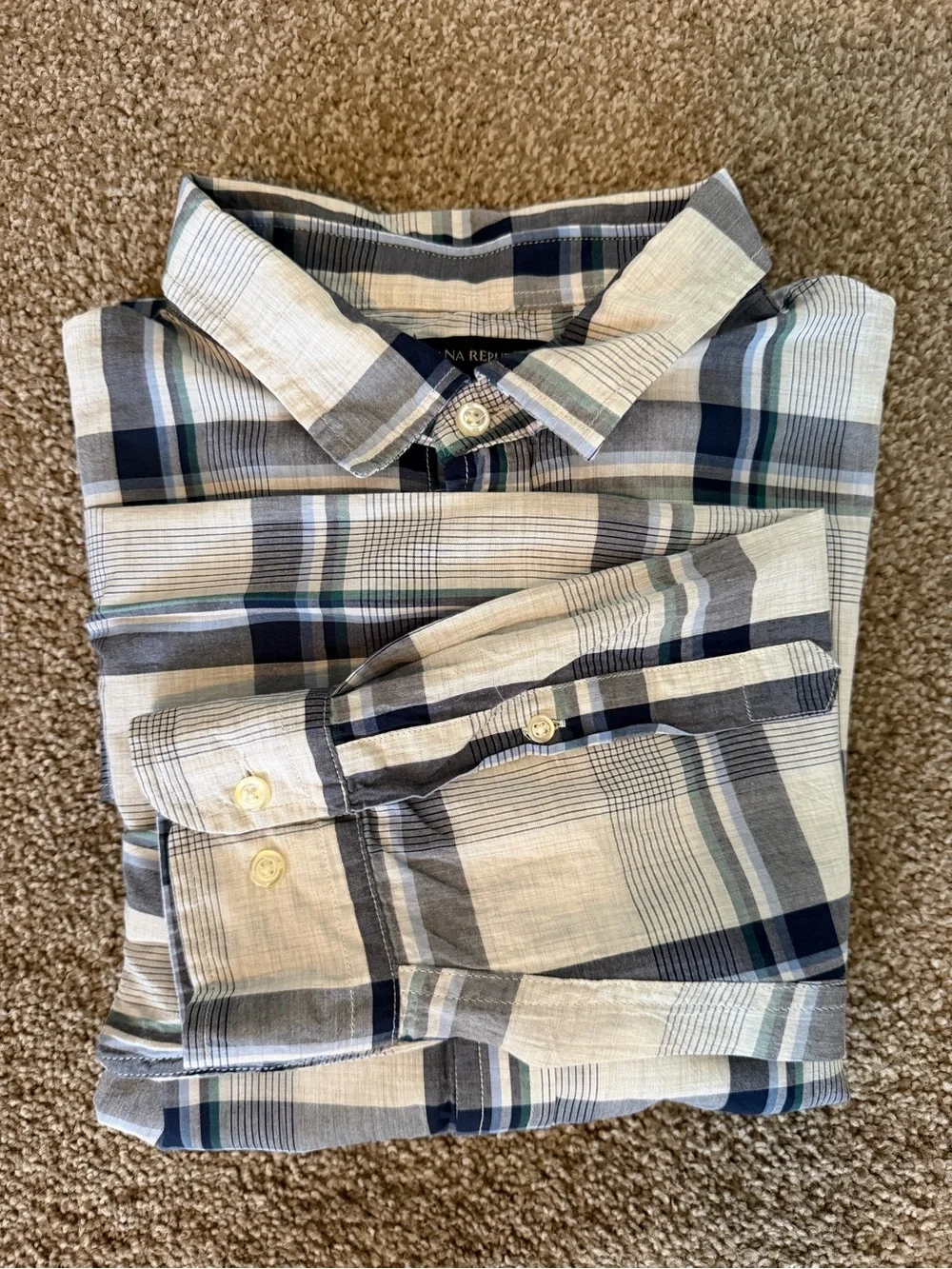 Banana Republic lightweight plaid